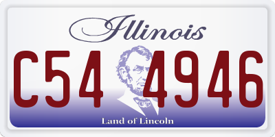 IL license plate C544946