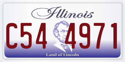 IL license plate C544971