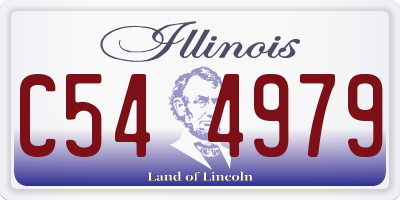 IL license plate C544979