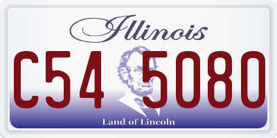 IL license plate C545080