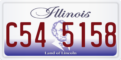 IL license plate C545158