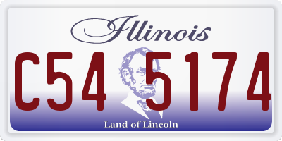 IL license plate C545174
