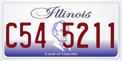 IL license plate C545211