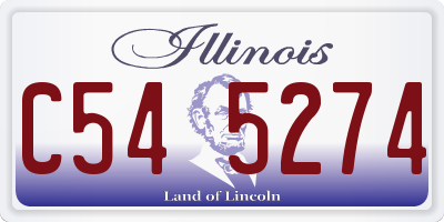 IL license plate C545274