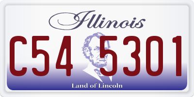 IL license plate C545301