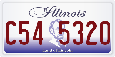 IL license plate C545320