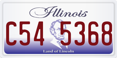 IL license plate C545368