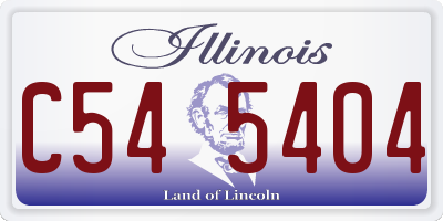 IL license plate C545404