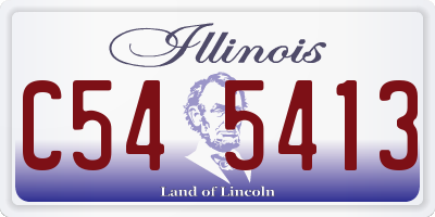 IL license plate C545413