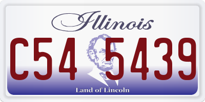 IL license plate C545439