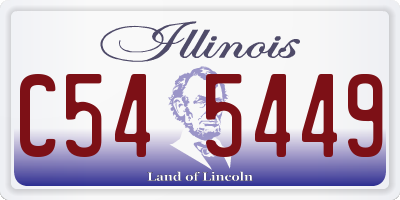 IL license plate C545449