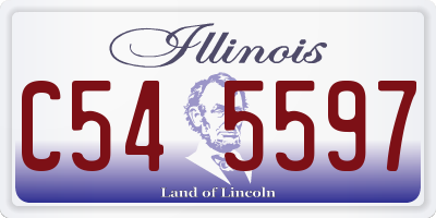 IL license plate C545597