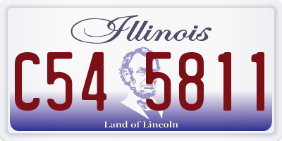 IL license plate C545811