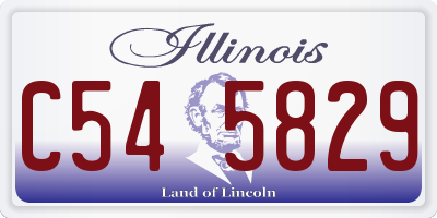 IL license plate C545829