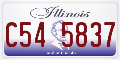 IL license plate C545837