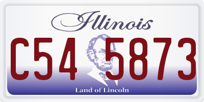 IL license plate C545873