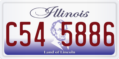 IL license plate C545886