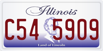 IL license plate C545909