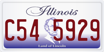IL license plate C545929
