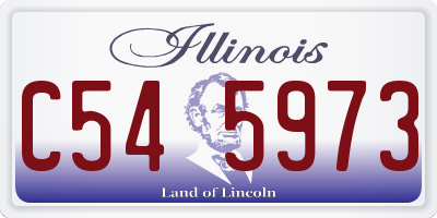 IL license plate C545973