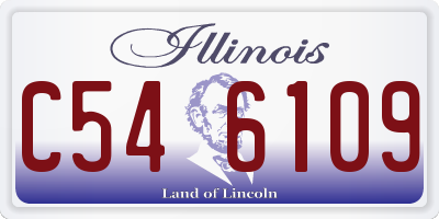 IL license plate C546109