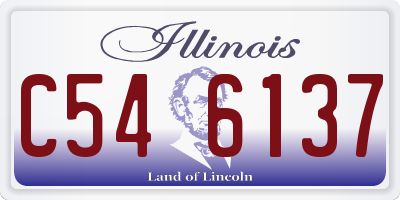 IL license plate C546137