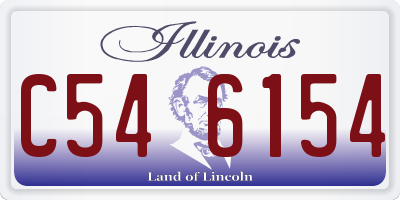 IL license plate C546154
