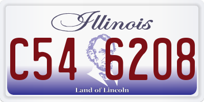 IL license plate C546208