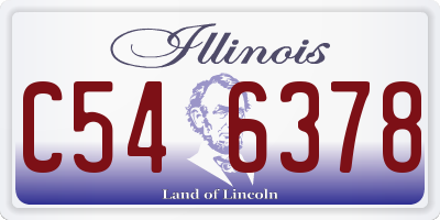 IL license plate C546378
