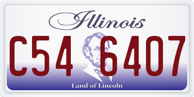 IL license plate C546407