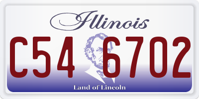 IL license plate C546702