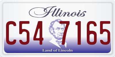 IL license plate C547165