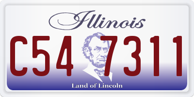 IL license plate C547311