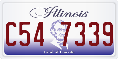IL license plate C547339