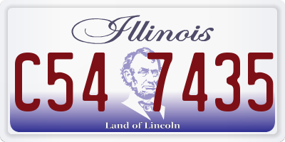 IL license plate C547435