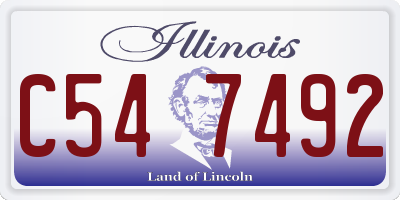 IL license plate C547492
