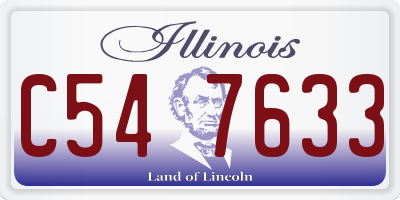 IL license plate C547633