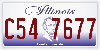 IL license plate C547677