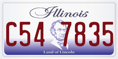 IL license plate C547835