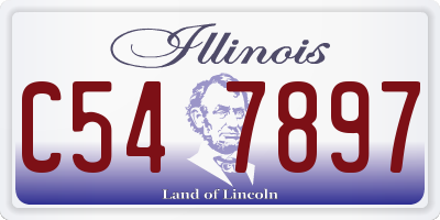 IL license plate C547897