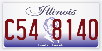 IL license plate C548140