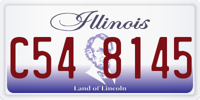 IL license plate C548145