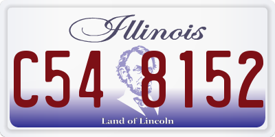 IL license plate C548152