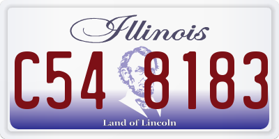 IL license plate C548183