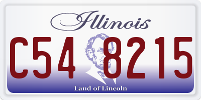 IL license plate C548215