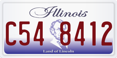 IL license plate C548412