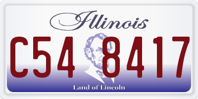 IL license plate C548417