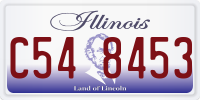 IL license plate C548453