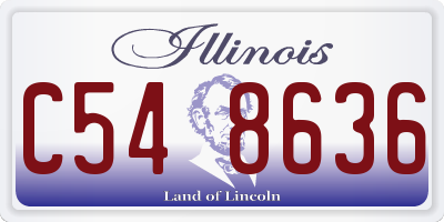 IL license plate C548636