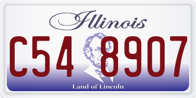 IL license plate C548907